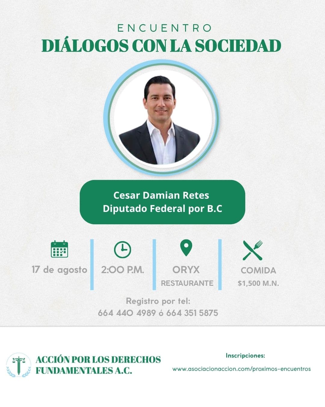 Diálogos con la Sociedad con César Damián Retes — 17 de agosto de 2026