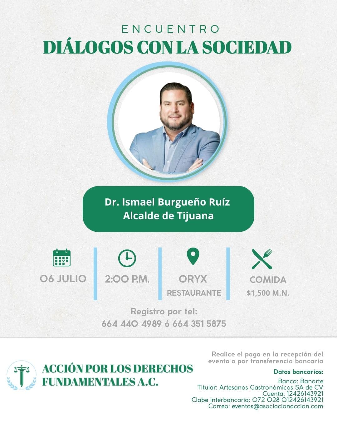Diálogos con la Sociedad con el Dr. Ismael Burgueño Ruiz — 6 de julio de 2026