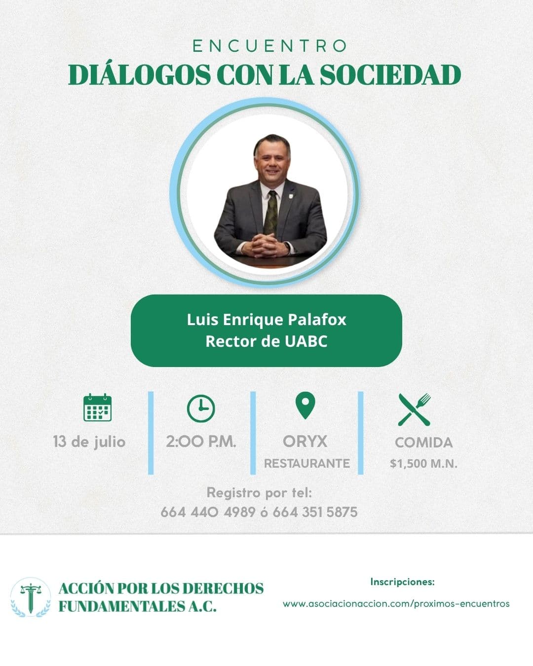 Diálogos con la Sociedad con el Dr. Luis Enrique Palafox Maestre — 13 de julio de 2026